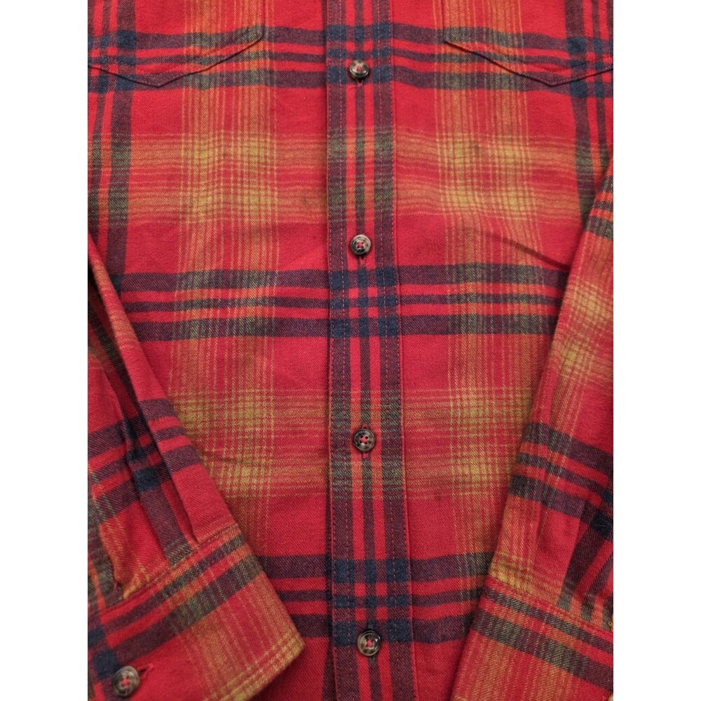 Toad & Co Flannagan LS Shirt Men’s Large Red Plaid Organic Cotton Button Up... - Picture 3 of 9
